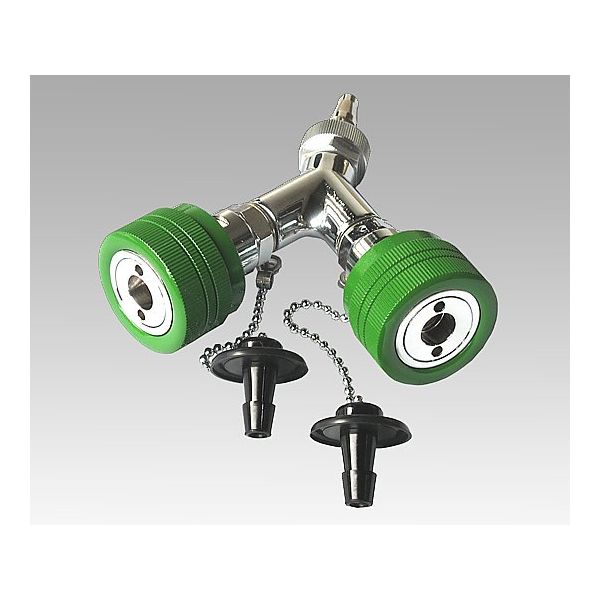 アズワン 二又タイプアウトレット 酸素 シュレーダー式(アムコ型) 8-9119-01 1個（直送品）