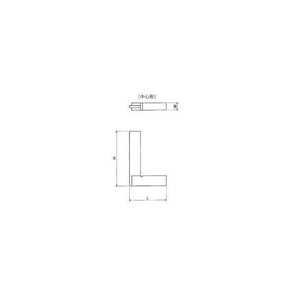 大菱計器製作所　台付直角定規　ＪＩＳ　Ｂ7526規格品　ＪＩＳ1級　焼入品　中心形　300　300×200×27　300300X200X27　1台　（直送品）