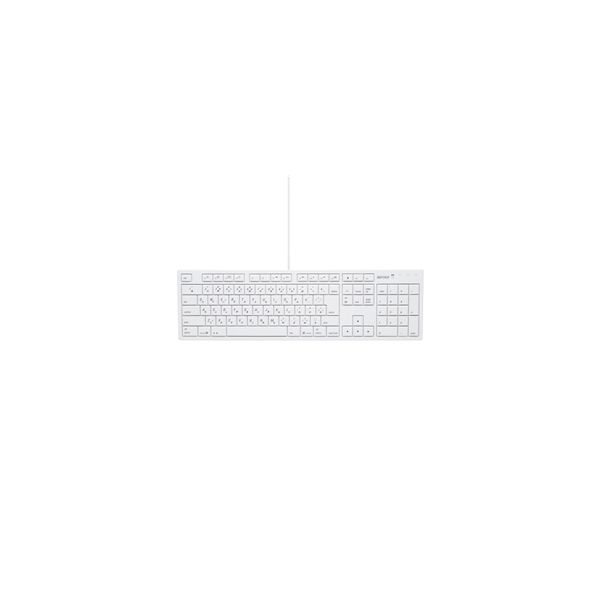 バッファロー ＢＵＦＦＡＬＯ　フルキーボード　ＵＳＢ接続　パンタグラフ ホワイト BSKBM01WH 1個