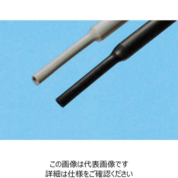 コクゴ シリコン熱収縮チューブ ST-170DG（グレー） 1m×1本 2.0mm ST-170DG 1m 02-141-13（直送品）