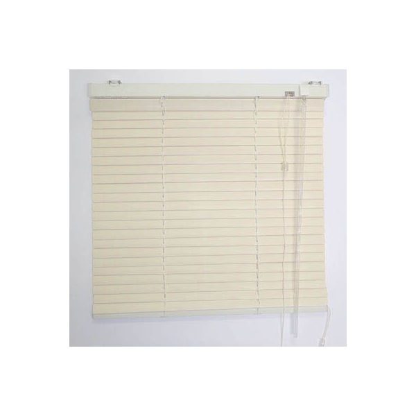 ニチベイ　ヨコ型ブラインド　SAS-25 幅1580×高さ1300mm　右操作　ロッド長さ105cm　ベージュ(S-004)　（直送品）