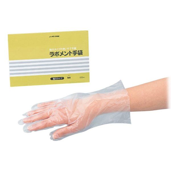 アズワン ラボメント手袋 M 100枚入 6-897-02 1箱(100枚)（直送品）
