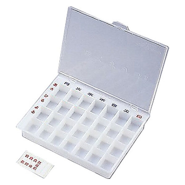 アズワン おくすり番 薬整理箱 ＩＩ型 ７×４個 0-3145-02 1個 - アスクル