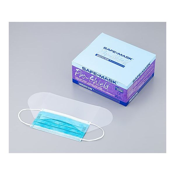 メディコムジャパン シールド付きマスク 2025 1箱(25枚) 8-4919-01（直送品）