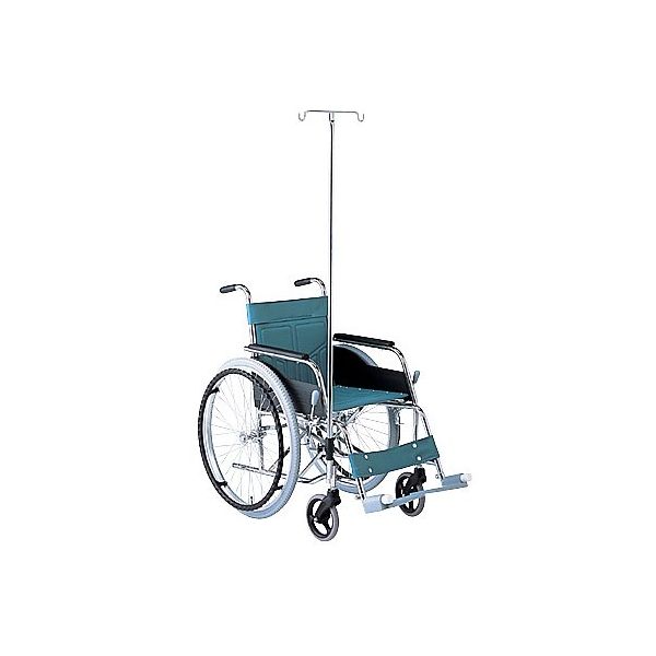 アズワン 車椅子 (自走式/スチール製/ガードル棒付き) ATY-1S 1台 0
