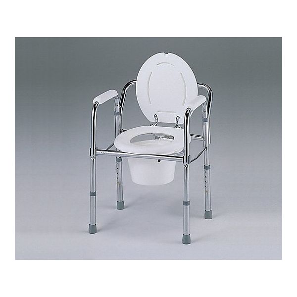 アズワン 便器椅子(折りたたみ式) 530×460×660~760mm 8700 1台 0-667-01（直送品）
