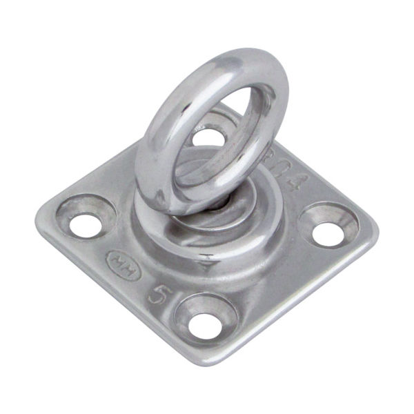 水本機械製作所 水本 ステンレス 回転アイプレート 50mm×50mm B-080 1個 211-6642（直送品）