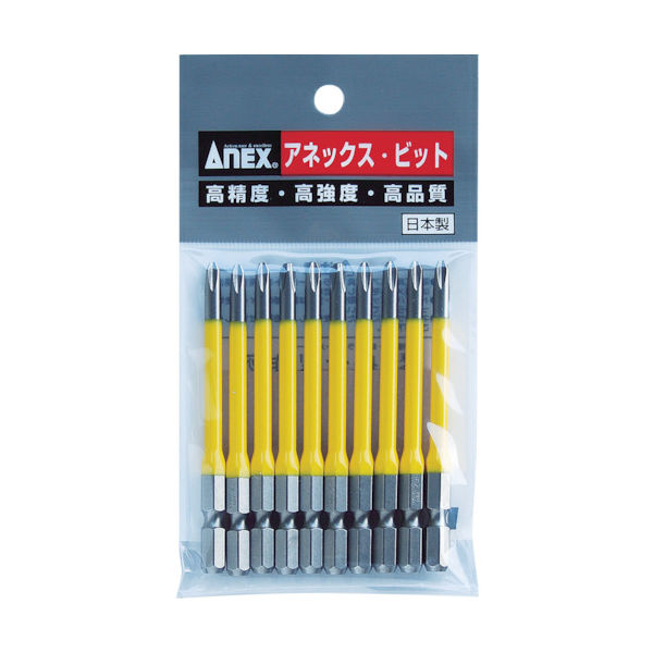 アネックスツール アネックス カラービット 段付+1×100 (1Pk(袋)=10本入) AC-16M-1-100 1パック(10本)（直送品）