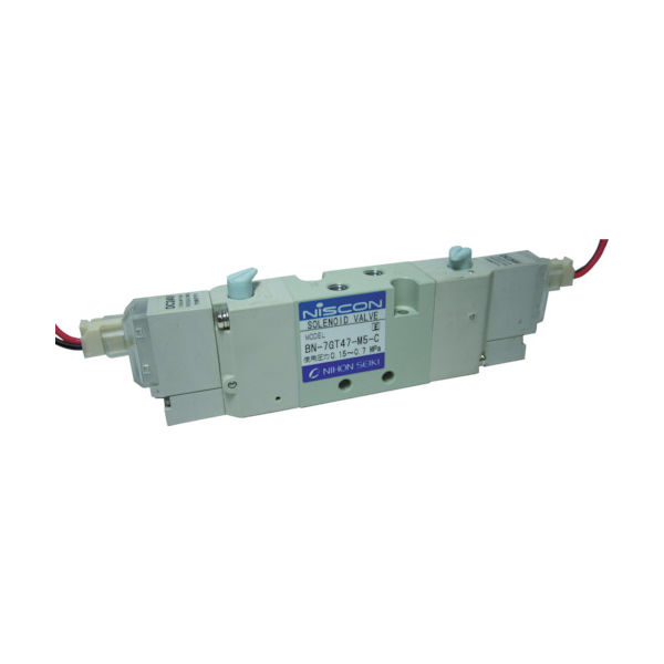 日本精器 4方向電磁弁M5ダブルAC100V7GT BN-7GT47-M5-C-E100 1個 395-4439（直送品）