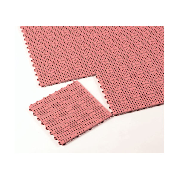 テラモト タッチマットツー ピンク 300×300mm MR-064-176-6 1枚 333-4155（直送品）