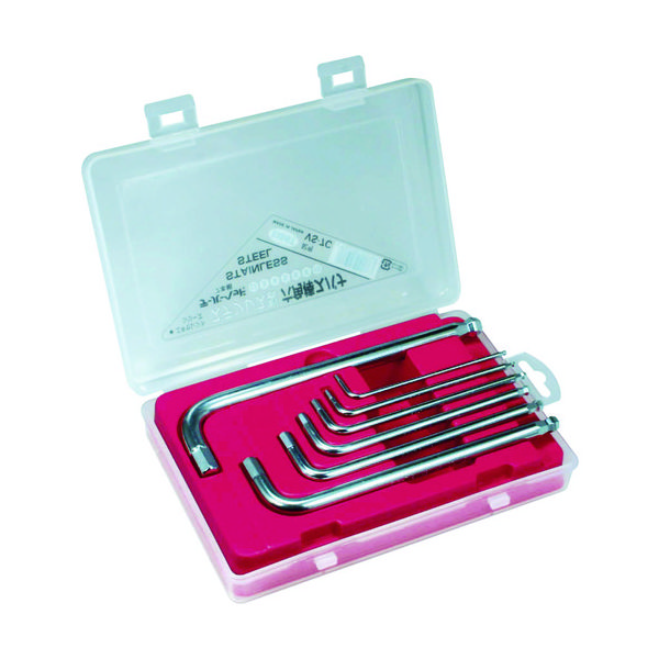 エイト 六角棒スパナ ステンレス製 テーパーヘッド セミロング セット VS-7C 1セット 401-2844（直送品）