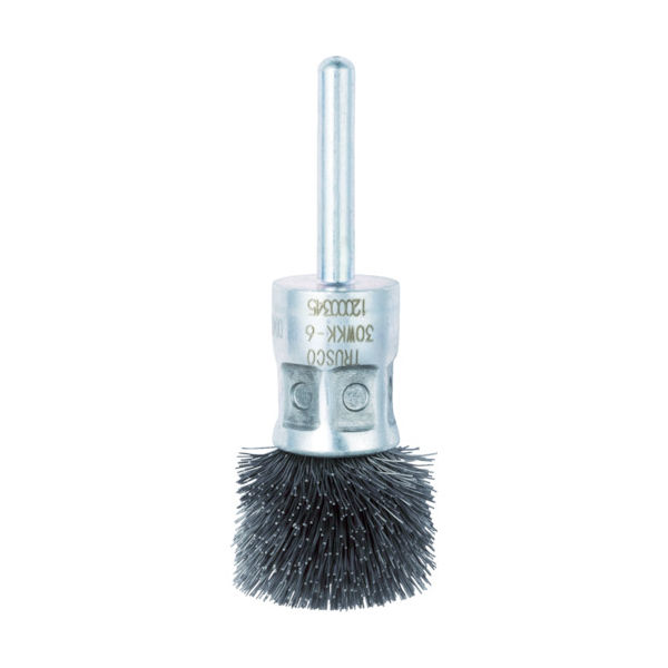 トラスコ中山 TRUSCO 傘型ワイヤーブラシ 角型 Φ30 30WKK-6 1個(1本) 402-6900（直送品）