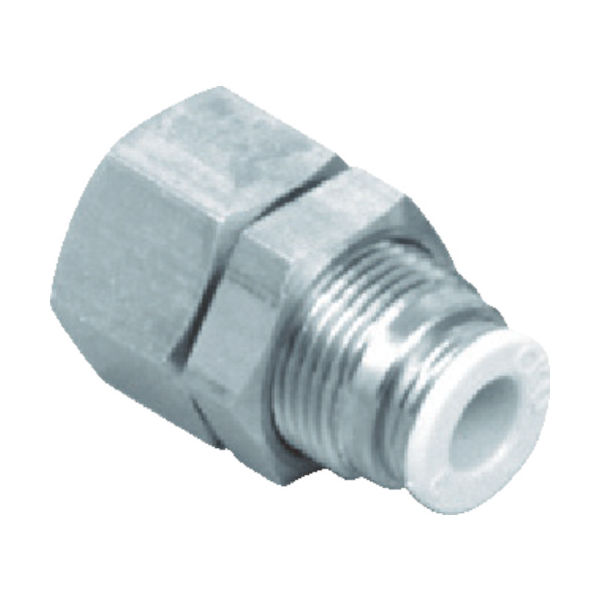 CKD ニュージョイント ストレートタイプ 適合チューブ外径:12mm 接続口径Rc3/8 GWS12-10-E 1個 401-6491（直送品）