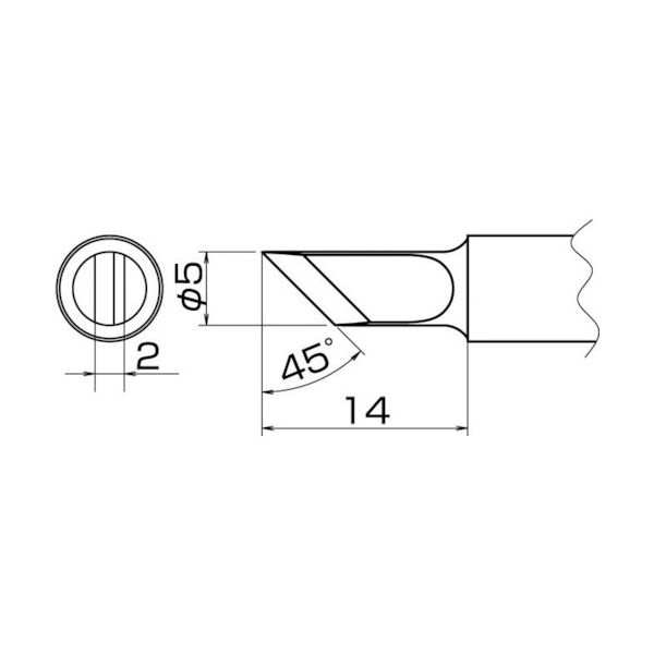 白光 こて先 K型 T20-K 1本(1個) 400-4060（直送品）