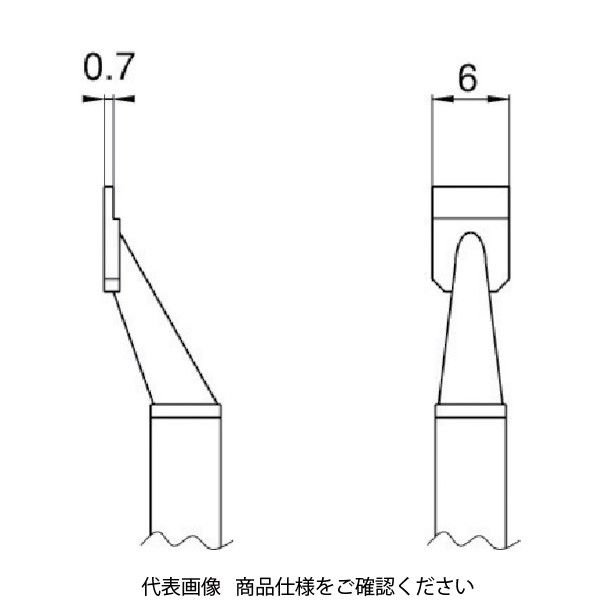 白光 こて先 SOP 20L型2本入り T8-1010 1パック(2本) 400-4337（直送品）