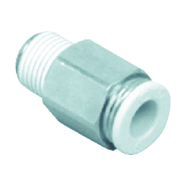 CKD ニュージョイント ストレートタイプ 適合チューブ外径:4mm 接続口径R1/8 GWS4-6 1個 401-6661（直送品）