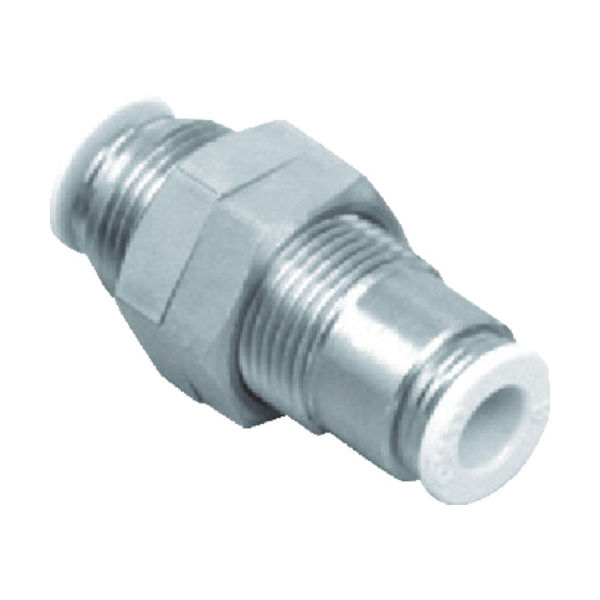 CKD ニュージョイント ストレートタイプ 適合チューブ外径:8mm GWS8-0-X 1個 401-6980（直送品）