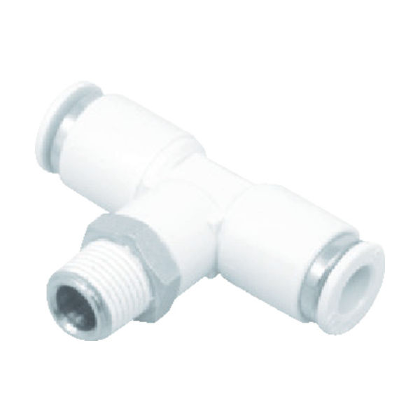 CKD ニュージョイントチーズタイプ 適合チューブ外径:8mm 接続口径R1/4 GWT8-8 1個 401-7498（直送品）