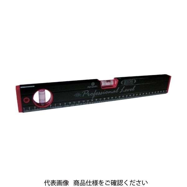 アカツキ製作所（Akatsuki MFG） KOD 箱型アルミレベル（赤×黒） RB-270150MM 1本 405-0789（直送品）