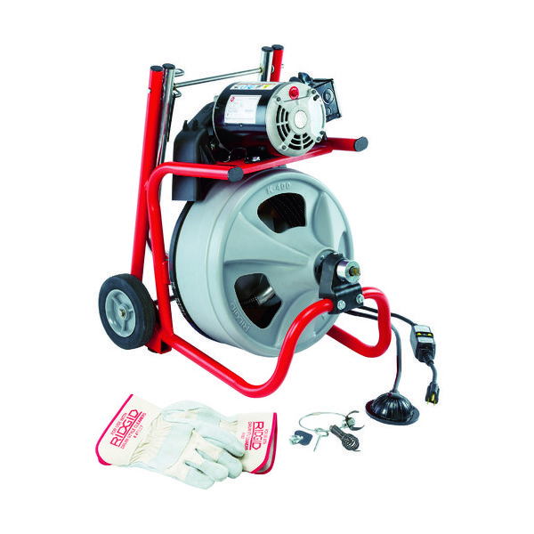日本エマソン RIDGID ドレンクリーナー Kー400W/Cー31IW 26993 1セット 405-3770（直送品）