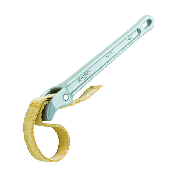 日本エマソン RIDGID ストラップレンチ No.2 鋼管用 ロングストラップ760mm 31345 1丁 405-3834（直送品）