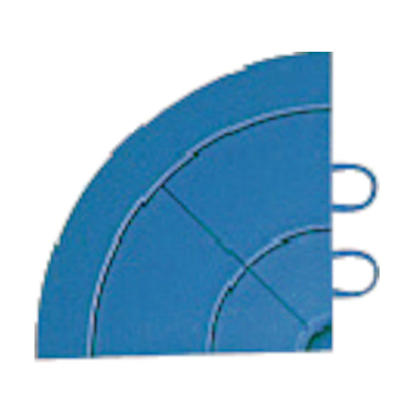 テラモト 抗菌フミンゴ 角ふち ブルー MR-085-290-3 1個(1枚) 409-6720（直送品）