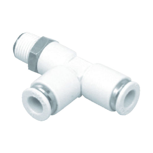 CKD ニュージョイントチーズタイプ 適合チューブ外径:6mm 接続口径R3/8 GWT6-10-D 1個 401-7374（直送品）