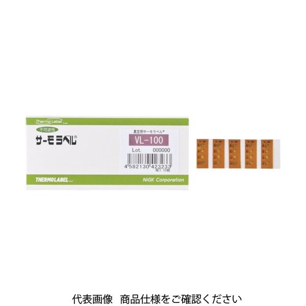 日油技研工業 日油技研 真空用サーモラベル4点表示 不可逆性 60度 VL-60 1ケース(10枚) 404-6820（直送品）
