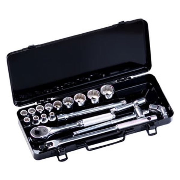 SUPER TOOL(スーパーツール) ソケット レンチセット 3/8インチ N313S 1セット 409-3313（直送品）