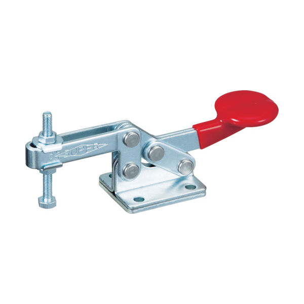 スーパーツール スーパー 下方押え型トグルクランプ(水平ハンドル式) 全長:112mm 締付力:0.3kN フランジベース TD03F 1個（直送品）