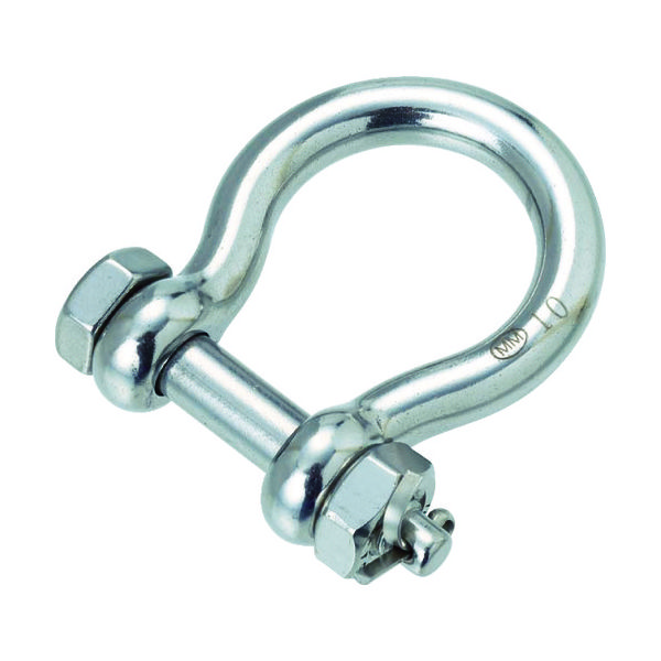 トラスコ中山 TRUSCO ステンレス ボルト止めオタフクシャックル (1個=1袋) TOBS-10 1個 409-9664（直送品）