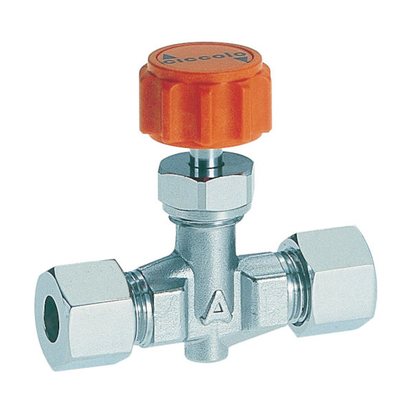 アソー ASOH ニードルバルブ チッコロ 両口リングジョイント型 φ10 CR-2310 1個 409-0608（直送品）