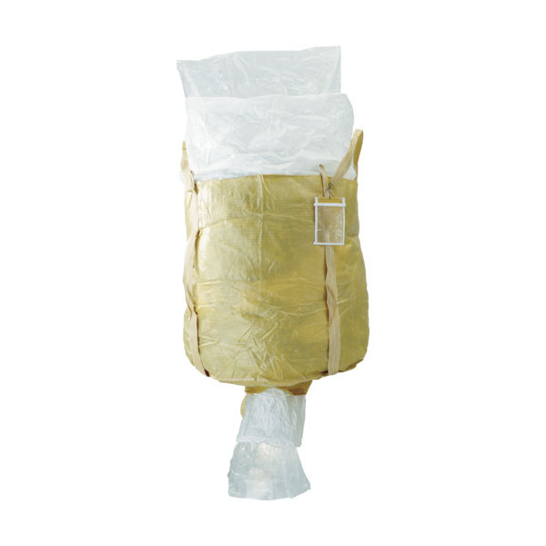 吉野 コンテナバッグ丸型 内袋付 排出口付 YS-CB-1000C-PE 1個(1枚) 412-7421（直送品）