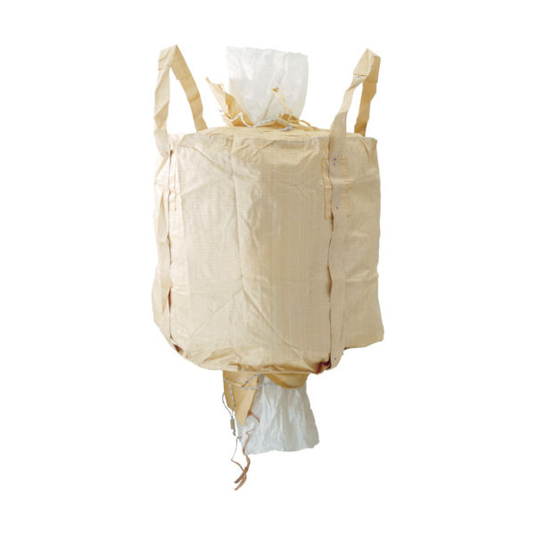 吉野 コンテナバッグ丸型 注入口・排出口付 YS-CB-1000E 1個(1枚) 412-7439（直送品）