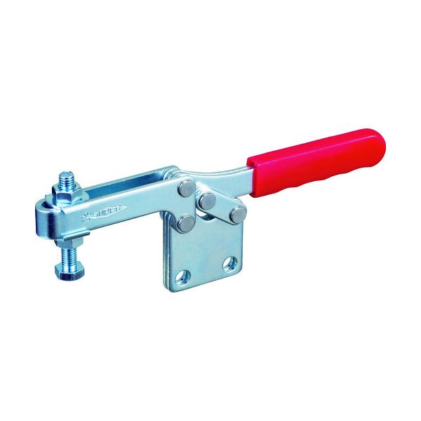 スーパー 下方押え型トグルクランプ(水平ハンドル式) 全長:252mm 締付力:2.8kN ストレートベース TDBL38S 1個（直送品）