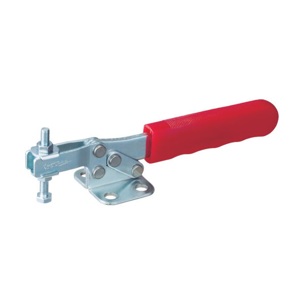 スーパー 下方押え型トグルクランプ(水平ハンドル式) 全長:199mm 締付力:2.5kN フランジベース TDBS38F 1個（直送品）