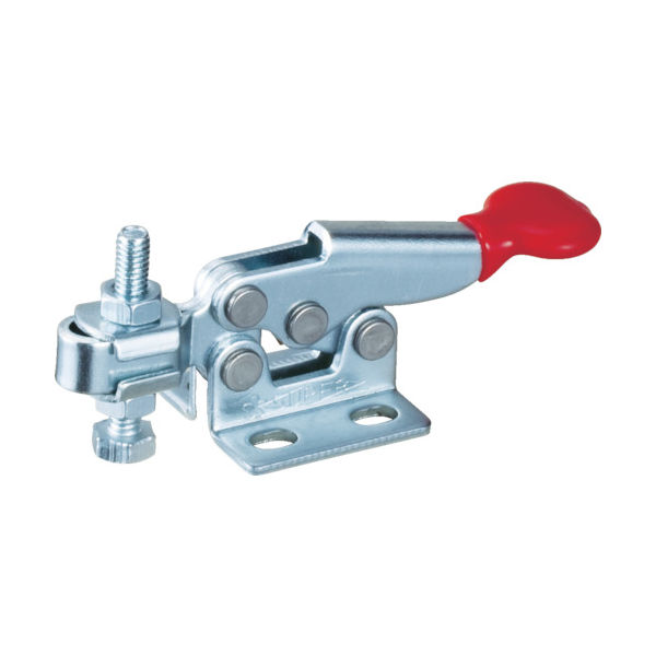 スーパーツール スーパー 下方押え型トグルクランプ(水平ハンドル式) 全長:67mm 締付力:0.2kN フランジベース TD04F 1個（直送品）