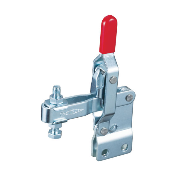 スーパーツール スーパー 下方押え型トグルクランプ(垂直ハンドル式) 全長:161mm 締付力:2kN ストレートベース TDA42S 1個（直送品）