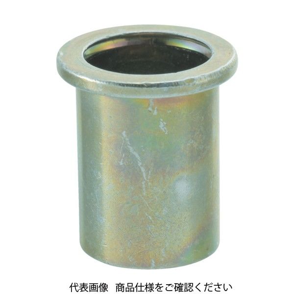 トラスコ中山 TRUSCO クリンプナット平頭ステンレス 板厚2.5 M10X1.5 100入 TBN-10M25SS-C 1箱(100個)（直送品）