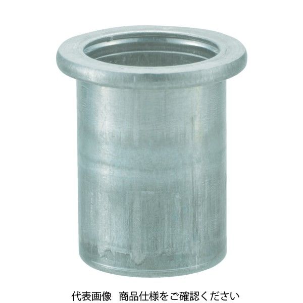 トラスコ中山 TRUSCO クリンプナット平頭アルミ 板厚1.5 M5X0.8 1000個入 TBN-5M15A-C 1箱(1000個)（直送品）