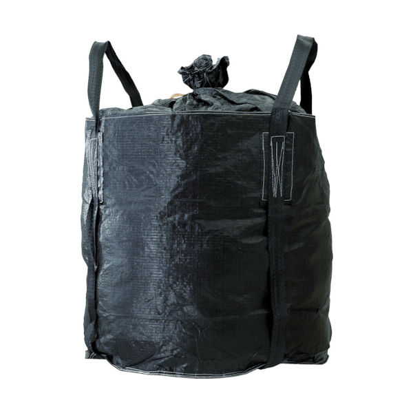 吉野 コンテナバッグ丸型 黒色バッグ YS-CB-JD-2 BLACK 1個(1枚) 412-7552（直送品）