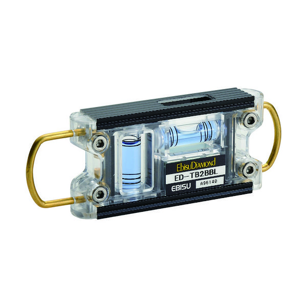 エビス エビスダイヤモンド 水平器 トビレベルー2 ブラック/ブルー ED-TB2BBL 1個(1本) 410-5567（直送品）