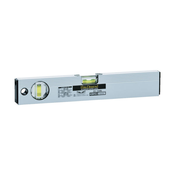 エビス エビスダイヤモンド 磁石付ベーシックレベル(シルバー) 300mm ED-30MN 1個(1本) 410-5168（直送品）