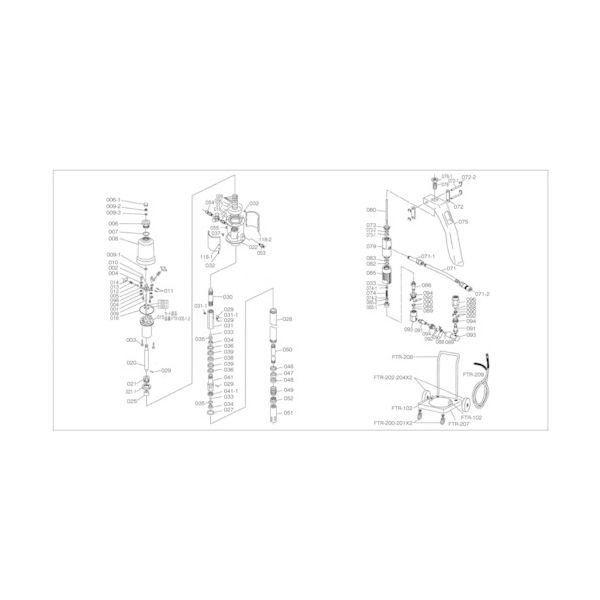 トラスコ中山 TRUSCO エアルブリケーターFTRー65G用 バルブメインボディ FTR-085 1個 414-8509（直送品）