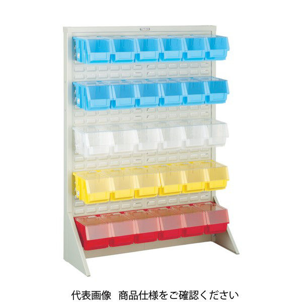 パネルコンテナラック （片面式・床置タイプ・フタ付） 高さ1240mm