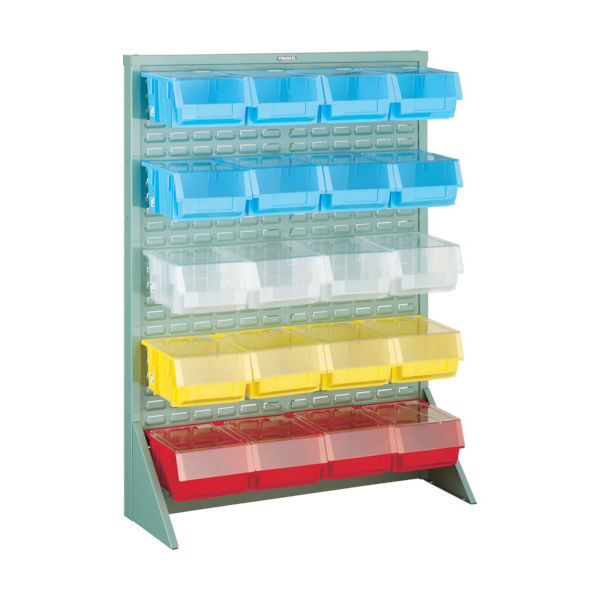 トラスコ中山 TRUSCO パネルコンテナラック 蓋付 緑 T-1220NF-GN 1台 414-4881（直送品）