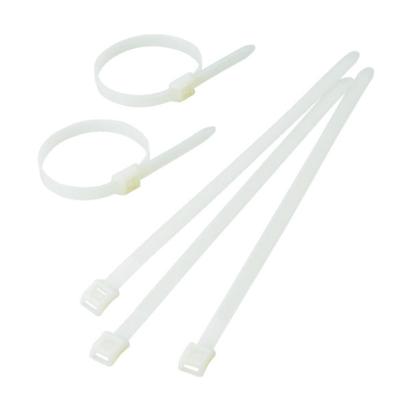 トラスコ中山 TRUSCO インラインケーブルタイ黒 9.0×391 最大117 100本入 TFCV-391BK 1袋(100個)（直送品）