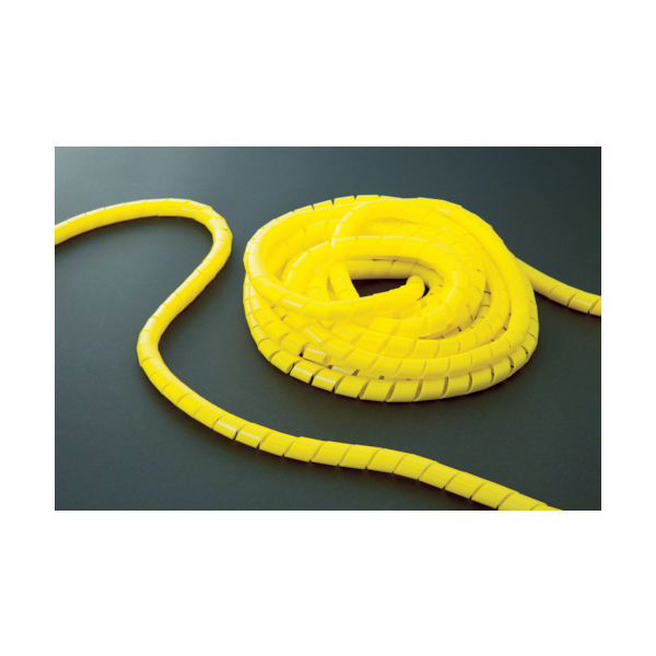 トラスコ中山 TRUSCO スパイラルチューブ10m 結束径15.0~50.0 黄 TSP19Y 1巻 414-7090（直送品）