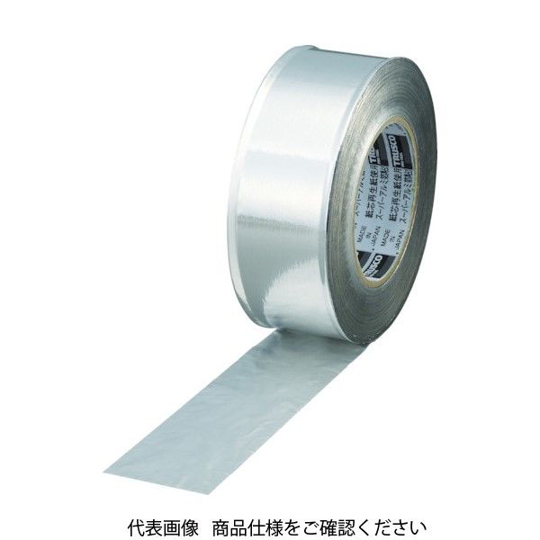 トラスコ中山 TRUSCO スーパーアルミ箔粘着テープ 75mm×50m ツヤあり TRAT75-1 1巻 415-4380（直送品）