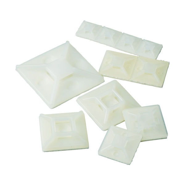 トラスコ中山 TRUSCO 結束バンド固定具 粘着シート付 幅8.0 100個入 THC-25 1袋(100個) 414-9858（直送品）